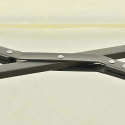 Kaksipuoleinen pihavarjo metallirunko 440 x 270 x 250 cm kermanvalkoinen
