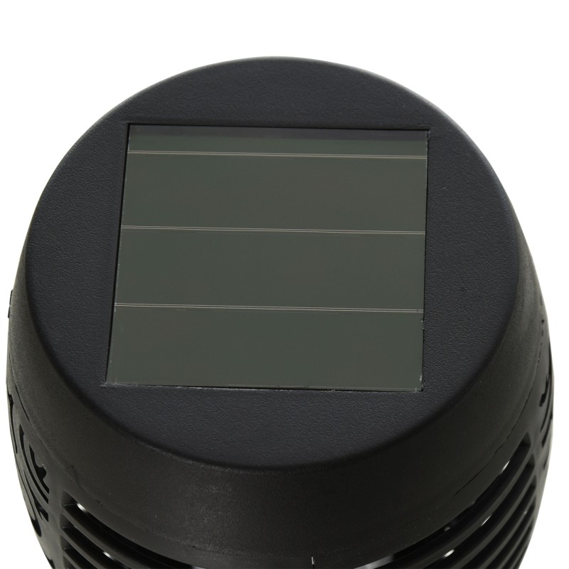 Aurinkokäyttöinen puutarhavalo maapiikillä 4 kpl, lämmin valkoinen LED, IP44, musta muovi