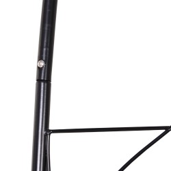 Metallinen köynnöskaari puutarhaan, säänkestävä, 114 x 30 x 230 cm, musta