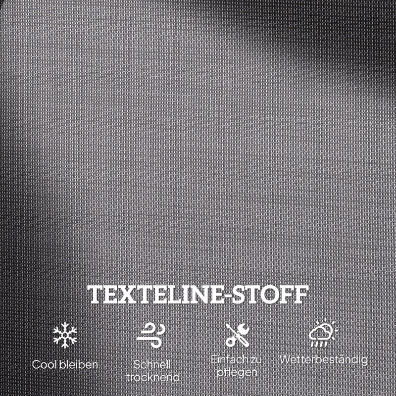 Kaksipaikkainen metallinen puutarhakeinu / puutarhapenkki 120 x 70 x 85 cm, kantavuus 200 kg, harmaa