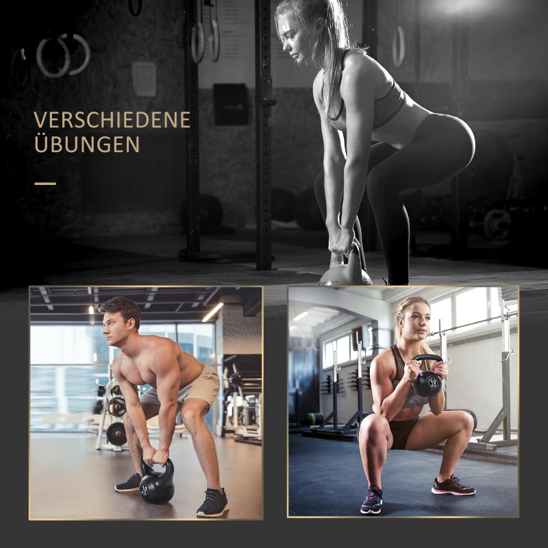 Kahvakuula aloittelijoille 8 kg hiekkatäytteinen muovi musta