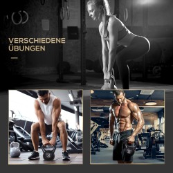 Kahvakuula aloittelijoille 12 kg hiekkatäytteinen muovi musta