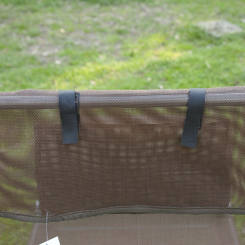 Taitettava aurinkotuoli puutarhaan, säädettävä 5-asentoinen lepotuoli niskatyynyllä, ruskea