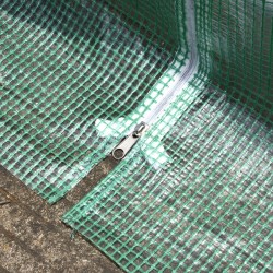 Kasvitunneli kaarikasviteltta teräsrunko PE-muovi 395 x 195 x 190 cm vihreä