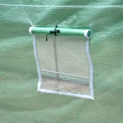 Kasvitunneli kaarikasviteltta teräsrunko PE-muovi 395 x 195 x 190 cm vihreä