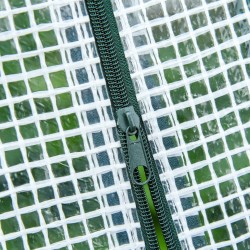 Kasvitunneli parvekkeelle ja puutarhaan, teräsrunko ja PE-verkkokangas, 270 x 90 x 90 cm, valkoinen