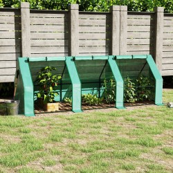 Kasviteltta / kalvokasvihuone tomaateille, PE-kalvo ja teräsrunko, 270 x 90 x 90 cm, vihreä