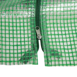 Kasviteltta parvekkeelle ja puutarhaan, teräsrunko ja PE-kangas, 180 x 90 x 90 cm, vihreä