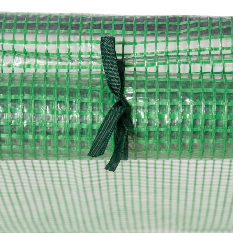 Kasviteltta parvekkeelle ja puutarhaan, teräsrunko ja PE-kangas, 180 x 90 x 90 cm, vihreä