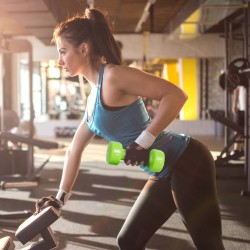 Käsipainosetti 4 paria 0,5–2 kg rauta/PU värikoodatut käsipainot kantosalkulla