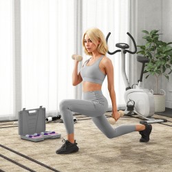 Käsipainosetti kotitreeniin 4 paria 0,5–2 kg valurauta muovipinnoite kantosalkulla