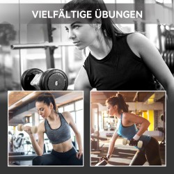 Käsipainosetti kotitreeniin 4 paria 0,5–2 kg valurauta muovipinnoite kantosalkulla