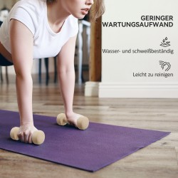 Käsipainosetti kotitreeniin 4 paria 0,5–2 kg valurauta muovipinnoite kantosalkulla