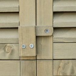 Puutarhakaappi ulkokäyttöön, puu, 87 x 46,5 x 160 cm, harmaa