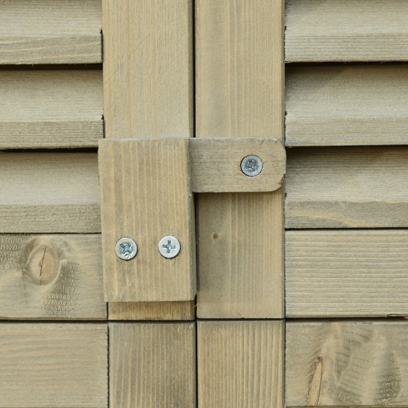 Puutarhakaappi ulkokäyttöön, puu, 87 x 46,5 x 160 cm, harmaa