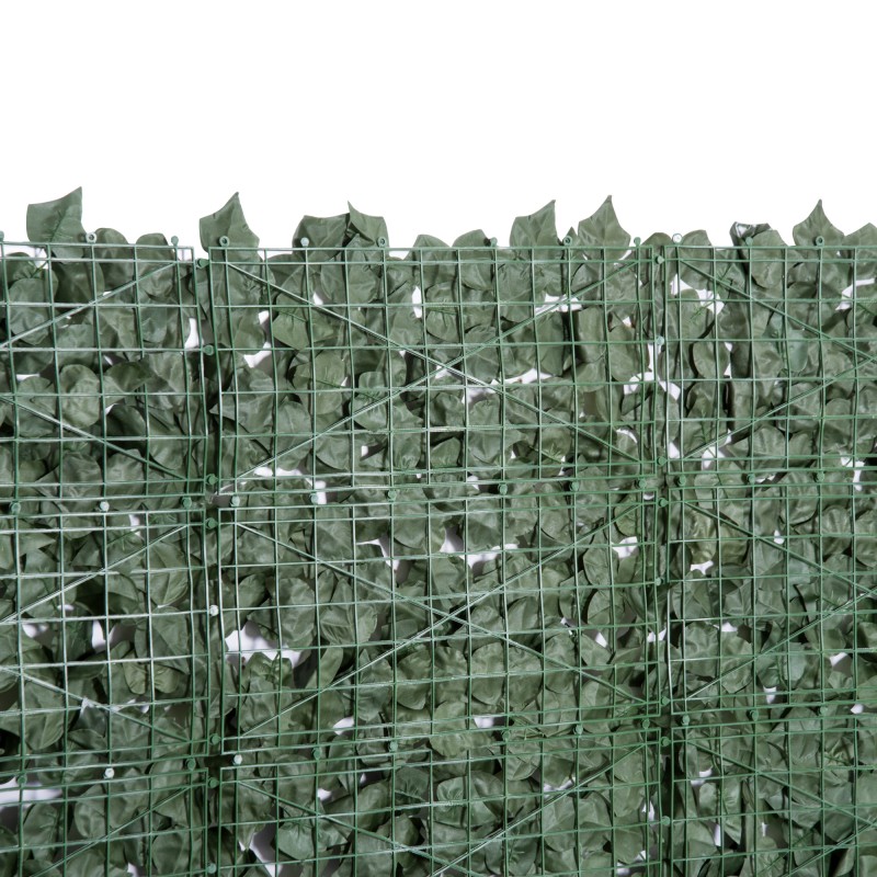 Tekolehtiseinä ja näkösuoja ulkokäyttöön, kangas ja PE, 300 x 150 cm, tummanvihreä