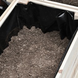 Korkea puinen istutuslaatikko 4 kpl, säänkestävä, 50 x 30 x 60 cm, natur