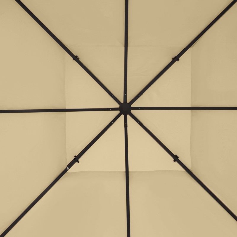 Puutarhakatos vaihtokate 3 x 4 m, polyesteri 180 g/m², vedenhylkivä, beige