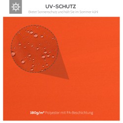 Vaihtokatto pihapaviljonkiin 3 x 4 m polyesteri kahvinruskea