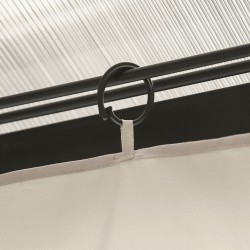 Puutarhateltan sivuverhot 3x3 m, 4 kpl, 100 % polyesteri, beige