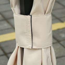 Puutarhateltan sivuverhot 3x3 m, 4 kpl, 100 % polyesteri, beige