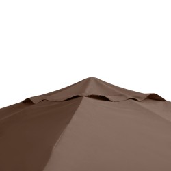 Paviljongin vaihtokate ulkokäyttöön, polyesteri 298 x 295 cm, kahvi