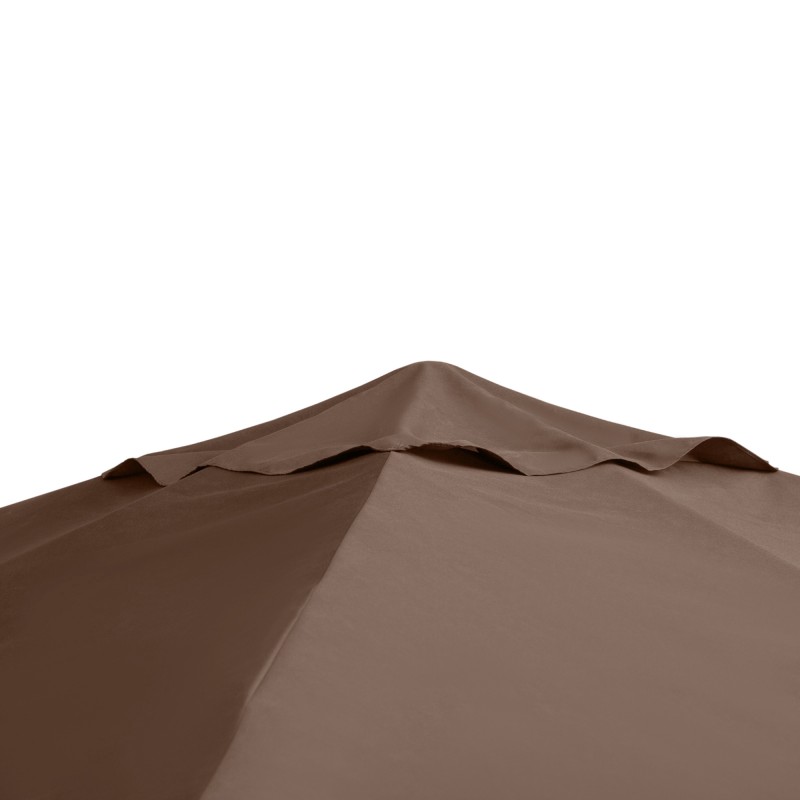 Paviljongin vaihtokate ulkokäyttöön, polyesteri 298 x 295 cm, kahvi