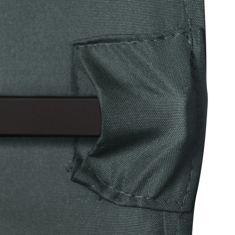 Paviljongin vaihtokate puutarhaan, polyesteri 298 x 295 cm, tummanharmaa