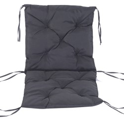 Istuintyynysetti tuoleihin ja sohvalle, Oxford-kangas, 98x50x8 cm, 2 kpl, tummanharmaa