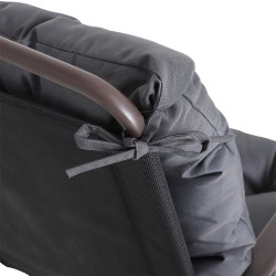 Istuintyynysetti tuoleihin ja sohvalle, Oxford-kangas, 98x50x8 cm, 2 kpl, tummanharmaa