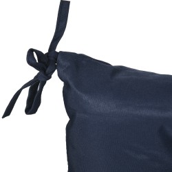 Tuolin istuinpehmuste 2 kpl, polyesteri, 98 x 50 x 8 cm, tummansininen