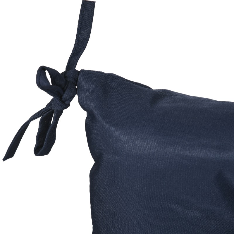 Tuolin istuinpehmuste 2 kpl, polyesteri, 98 x 50 x 8 cm, tummansininen