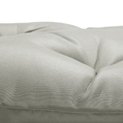 2 kpl istuinpehmusteita tuoleihin, polyesteri, 98 x 50 x 8 cm, vaaleanharmaa