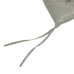 2 kpl istuinpehmusteita tuoleihin, polyesteri, 98 x 50 x 8 cm, vaaleanharmaa