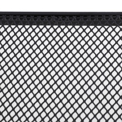 Metallinen puutarhan sivupöytä ulkokäyttöön 45 x 45 x 50 cm musta