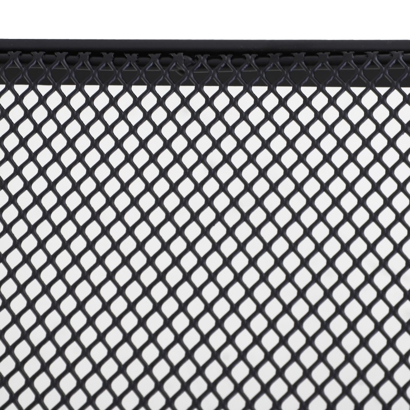 Metallinen puutarhan sivupöytä ulkokäyttöön 45 x 45 x 50 cm musta