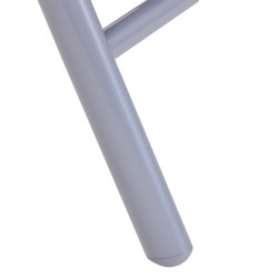 Ulkoruokailuryhmä 6 hengelle, 7-osainen, alumiini ja turvalasi, taittuvat säätötuolit, musta/hopea