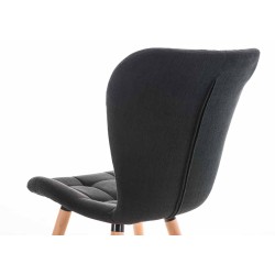 Elda ruokailutuolisetti 4 kpl pehmustettu puinen runko moderni