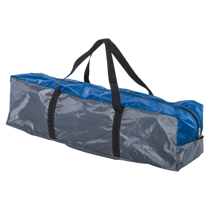 Retkiteltta 4 hengelle ympärivuotiseen käyttöön polyesteri 300x250x130 cm sininen/harmaa