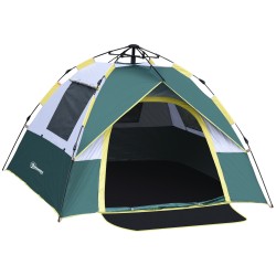 3 hengen pop up kupoliteltta campingiin 205 x 195 x 135 cm 1000 mm vesipilari oliivinvihreä