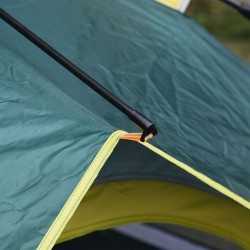 3 hengen pop up kupoliteltta campingiin, 205 x 195 x 135 cm, 1000 mm vesipilari, oliivinvihreä