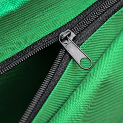 Taitettava leirivuode teräsrunko Oxford-kangas 190 x 65 x 40 cm 136 kg vihreä/musta