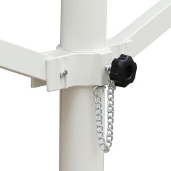 Vapaasti seisova terassimarkiisi puutarhaan, metalli/polyesteri 300x295 cm, harmaa