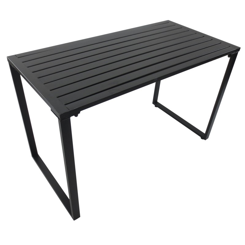 Puutarharyhmä 4 hengelle metalli 1 pöytä ja 2 penkkiä musta