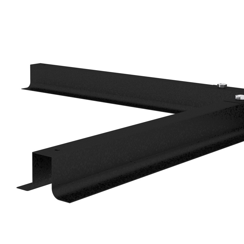 Aurinkovarjon jalusta ristikkojalka ulkokäyttöön metalli 100 x 100 x 75 cm musta