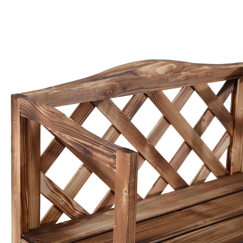 Kukkateline ulkokäyttöön 3 tasoa kuusi 75x38x120 cm luonnonväri (Modell8)