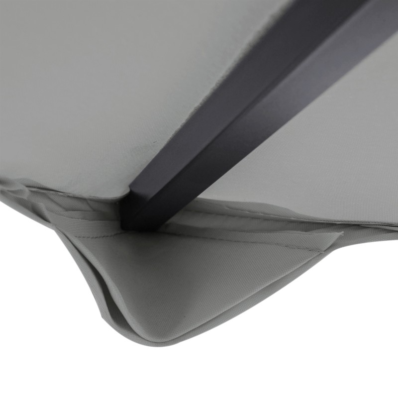 Paviljongin kattokangas 3 x 3 m, vettähylkivä polyesteri, kaksitasoinen katto, vaaleanharmaa