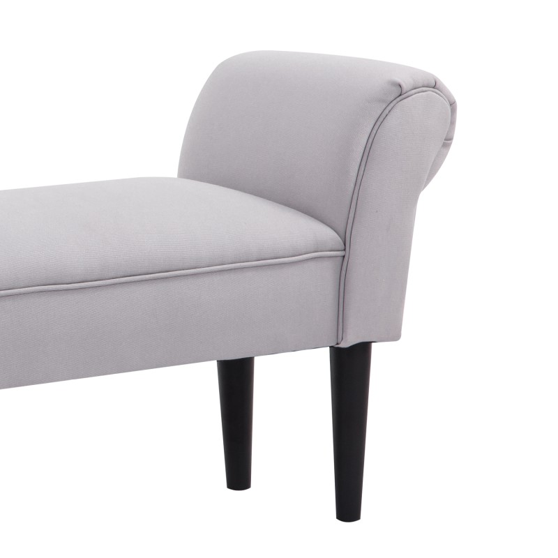 Verhoiltu penkki makuuhuoneeseen ja eteiseen, MDF-runko, 102 x 36 x 51 cm, harmaa