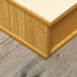 Lemmikkiramppi koirille ja kissoille, 4-portainen MDF/lyhytnukkainen, 40 x 59 x 54,2 cm, natur