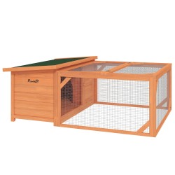 Pieneläinhäkki ulkokäyttöön kuusipuuta 125 5 x 100 x 49 cm vihreä luonnonpuu irrotettavalla pohjakaukalolla